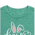 thumbnail image 5 of Women Happy Easter T Shirt Bunny Rabbit Graphic T-Shirt Funny Letter Printed Shirts Short Sleeve Tops, 5 of 6