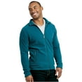 thumbnail image 2 of Men's Full-Zip Polar Fleece Jacket, Teal 2XL, 1 Count, 1 Pack, 2 of 7