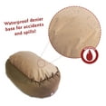 thumbnail image 5 of Majestic Pet Sherpa Poly/Cotton Bagel Pet Bed for Dogs, Calming Dog Bed Washable, Medium, Khaki, 5 of 5