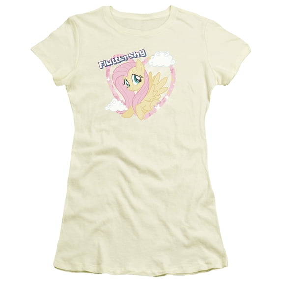 My Little Pony TV Fluttershy S/S Junior Women's T-Shirt Sheer-Cream