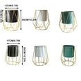 thumbnail image 3 of Nordic Style Planter Succulent Plant Frame For Home Geometric Flower Pot Display Holder Stand Metal Desktop For Home Business Geometric Black, 3 of 8