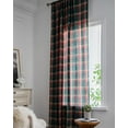 thumbnail image 2 of Nvzi Christmas Tartan Plaid Curtain Panel Farmhouse Cotton Check Rod Pocket(Green, 55"x79"), 2 of 5