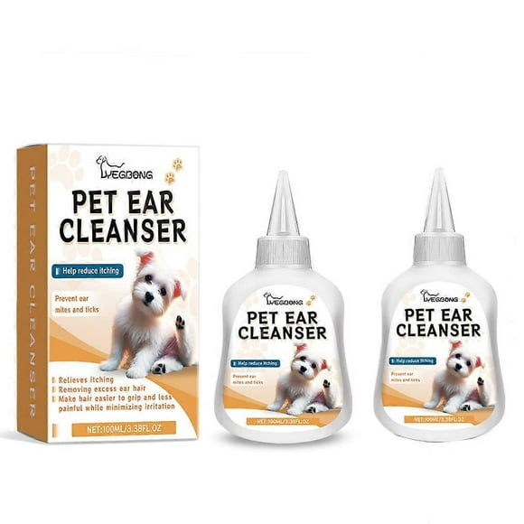 Pet Ear Drops, Efficient Ear Mite Solution, Cat & Dog Universal Ear Cleaner 1-3PCS