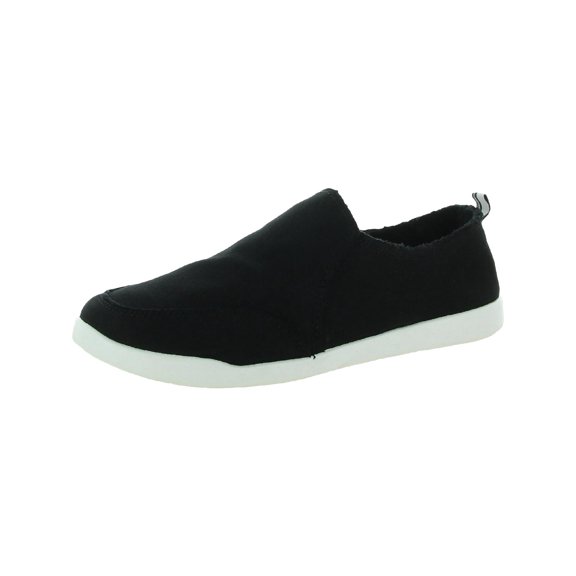 Vionic Womens Malibu Canvas Lifestyle Slip-On Sneakers Black 9.5 Wide (C,D,W)