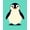 Teal, Pattern 4, variant on ODIKA 8'x10' Machine Washable Non-Slip Area Rug, Playful Penguin Friends with Whimsical Snowflake Motifs and Charming High Traffic Rug, Green, 726166