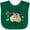 Green, variant on Inktastic My Gigi Loves Me with Sloth and Hearts Boys or Girls Baby Bib