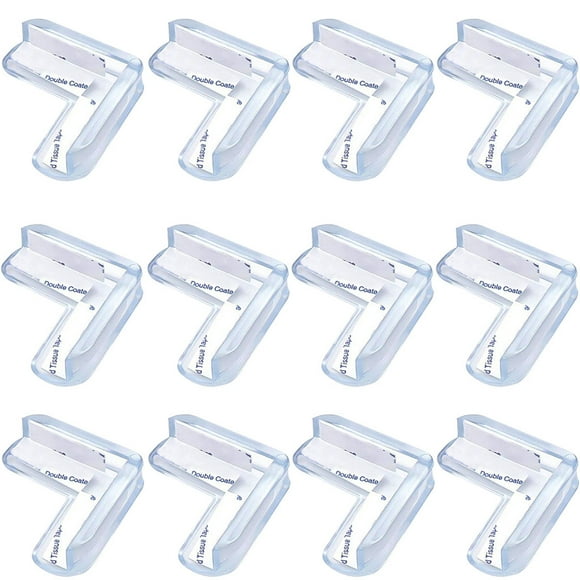 Meubles 12 Pcs Protecteurs d'Angle en Gel Transparent pour Amélioration de la Maison et Protecteurs d'Angle pour Bord de Meubles - Prise 12 Pcs