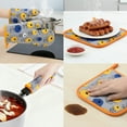 thumbnail image 4 of Unique Bargains Pot Holders Kitchen Oven Gloves Gray 11x7.1inch, 4 of 7