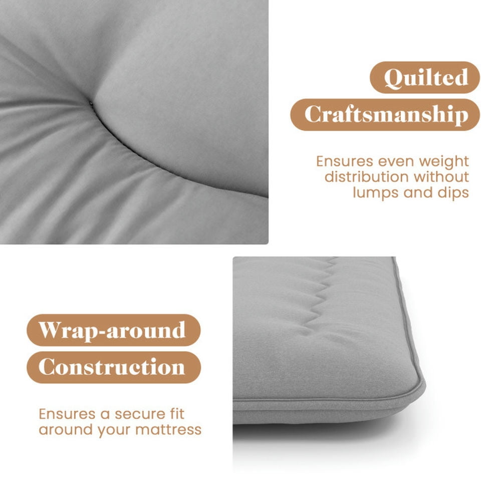 GVN Floor Mattress, Mattress,Futon Mattress with Washable Cover and Carry Bag-Full Size