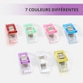 thumbnail image 2 of Sewing Clips Set of 49 Fabric Clips for Sewing, Sewing Clips, Fabric Clips, Multi-Function Plastic Sewing Clips, for Sewing, Quilting, Crocheting (2.7 x 1 x 1.5 cm), 2 of 5