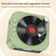 thumbnail image 5 of Reproductor de discos inalámbrico pequeño retro con efecto de sonido envolvente giratorio con cinta magnética Bluetooth 5.3, altavoz pequeño de escritorio con Bluetooth, 5 of 9