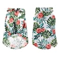 thumbnail image 5 of BT Bear Dog Hawaiian Costume, Dog's Cool T-Shirts Summer Clothes, Hawaiian Shirt for Dogs, Design for Summer Luau Style Beach Camp Vacation Floral, 5 of 5