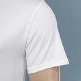thumbnail image 4 of Xnihocha 3 Pack Men's Mock Neck Short Sleeve T-shirt Athletic Running Gym Workout Basic Tee Tops White L, 4 of 7