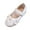 White, variant on Toddler Little Kid Girls Dress Shoes 3D Flower Slip on Party School Ballerina Mary Jane Flat Shoes