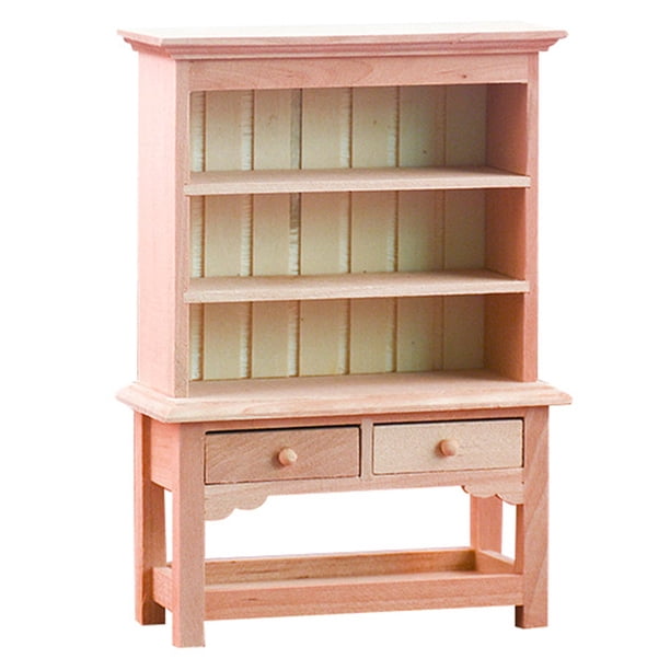 Miniatura de gabinete de casa, gabinete de madera en miniatura, muebles para casa de muñecas, modelo 1:12