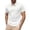 White, variant on Holiday Shirt for Men Fashion Solid Color Lapel Line Mens New Clothing,Grey,M