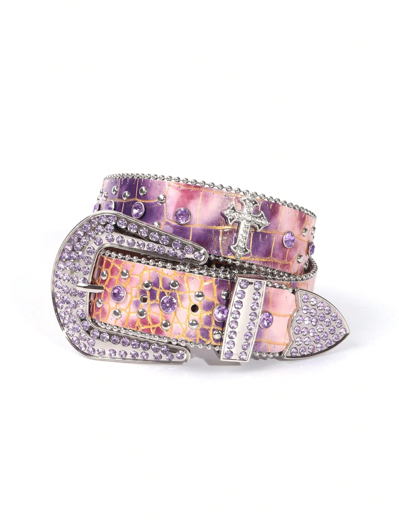 Punplita Belts for Women Western Belts for Men Rhinestone  display picture 1