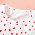 thumbnail image 6 of KAUOD Baby Girls Dress Little Heart Print Top Spliced Tutu Skirt Valentine's Day Love Bow Decoration Mesh Dresses, 6 of 8