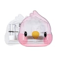 thumbnail image 1 of Comederos y perchas para pájaros, jaulas de viaje transparentes para pájaros peonía, periquitos rosa, 1 of 8