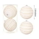 thumbnail image 3 of Adornos navideños, adornos para árbol de Navidad, regalos de Navidad, bolas navideñas, círculos de bolas flocadas pintadas, juego de decoración colgante para árbol de Navidad, 20 cm, juego de 2 bolas, 3 of 6