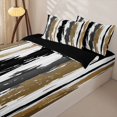 thumbnail image 3 of Erosebridal Ancient Graffiti Lines Zipper Twin Comforter Sets with Fitted Sheet and 2 Pillowcases,Vintage Abstract Geometric Zipper Bedding Set For Girls,Black Reversible,4pcs, 3 of 7