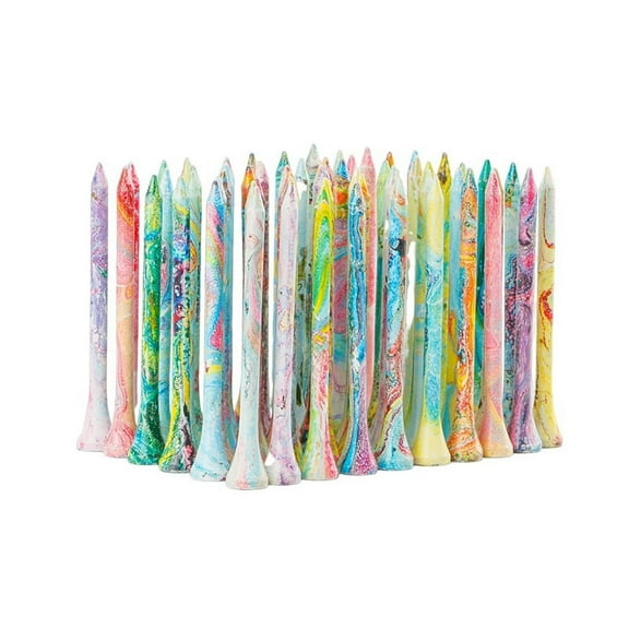 50Pcs Golfs Tees Holders Golfing Practice Golfs Tees Professional Golfs Tees Golfing Supplies Multicolor wood