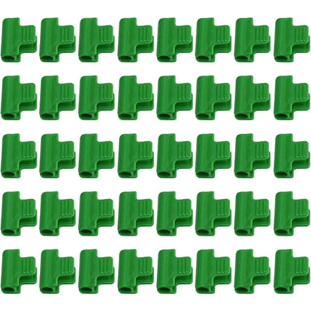 Greenhouse Pipe Clamp,Plastic Green Clamps for Home Cold Frame Clips Cover Netting Tunnel Hoop Clips Garden Supplies(size:40Pcs)