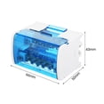 thumbnail image 4 of Tignapoo 2-Layer Single-Phase Terminal Box with Transparent Cover, Rail-Mounted Distribution Box, 207 Copper Neutral Box, White + Blue, UL94V-2 Flame Retardant, PA Nylon Shell, JH8207, 4 of 6