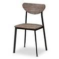 thumbnail image 3 of Baxton Studio D01178S-5PC-Dining Set Ornette Mi-Siècle Moderne Cadre Noir Mat - 3pcs, 3 of 4