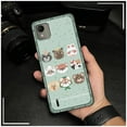 thumbnail image 5 of LYM-Phone Case For Nokia C110 4G, Phone Pouch Back Cover Graffiti Durable Animals Soft case Shockproof Silicone Cute TPU Protective Full wrap Fashion Design Dirt-resistant Cartoon, 5 of 9