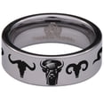 thumbnail image 2 of Buffalo Tungsten Carbide Ring, 2 of 9