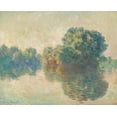 thumbnail image 2 of Monet, Claude 14x12 Gold Ornate Wood Framed with Double Matting Museum Art Print Titled - The Seine at Giverny, 2 of 4