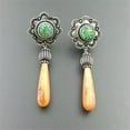thumbnail image 5 of K-KED Fashion Turquoise 925 Silver Ear Hook Women Earrings Wedding Dangle Drop Jewelry-#23, 5 of 6