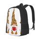 thumbnail image 1 of Disketp Christmas Gnomes In Leopard Mochila Minimalista de Gran Capacidad, Mochila de Viaje para Escuela, Trabajo o Uso Diario, 1 of 6