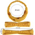 thumbnail image 3 of GIXUSIL 6 PCS Headband with Buttons for Face Mask, Headbands for Women Knotted Boho Stretchy Hair Bands, Lightweight Elastic Exercise Headband for Nurses Doctors and Women for Protect Your Ears, 3 of 8