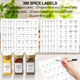 thumbnail image 3 of LuxeLine 24-Pack Glass Pantry Jars with Bamboo Lids | 4oz Square Storage Containers, Dispenser Tops & Labels | Drawer & Cabinet Organizer, 3 of 6