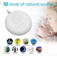 thumbnail image 2 of Máquina de ruido blanco, máquina de sonido para dormir para bebés recargable por USB, edredón para dormir para bebés, durmiente con música, 2 of 9