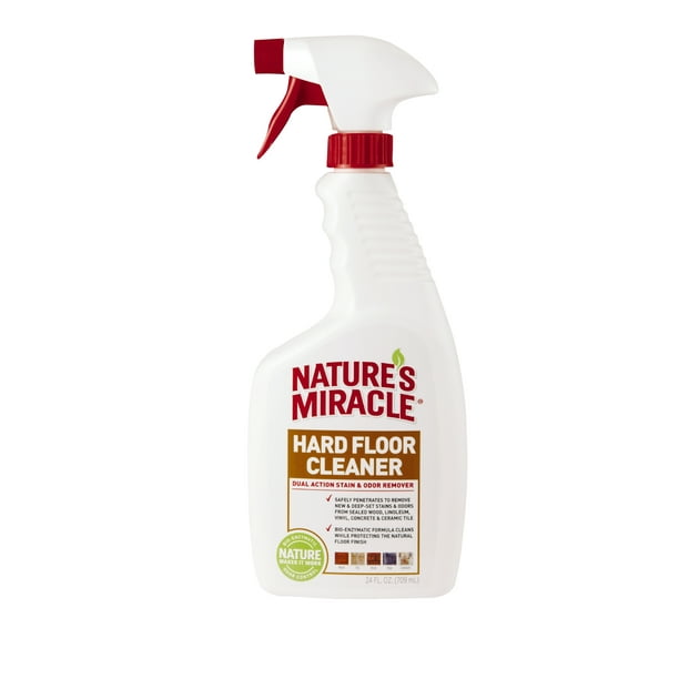Miracle Hard Floor Cleaner 24 Ounces, Pet Odor Remover For Hardwood Floors