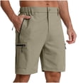 thumbnail image 3 of Bxsruta Men's Nylon Cargo Shorts with Multi Pockets Lightweight Straight Leg Casual Everyday Outdoor Hiking Breathable Quick Dry, 3 of 8