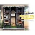 thumbnail image 4 of Aivituvin Catio Outdoor Cat Enclosure Large Cat House for Mulitiple Cats Walk in Kitty Cage with Tarp Roof 70" Black, 4 of 8