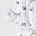 thumbnail image 5 of sdbrld 3 6 9 12 Months Preemie Clothes Newborn Sleepers Boy 1T 2T Unisex Baby Long Sleeve Romper Pajamas Bodysuit Infant Fall Winter Dark Gray Sizes 1-3 Months, 5 of 6