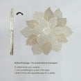 thumbnail image 2 of 6PCS Gold Placemats for Dining Table,Hollow Out Hibiscus Flower Place Mats Decor, 2 of 6