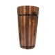 thumbnail image 3 of Macetero de barril de madera, jardinera, plantas de jardín para exteriores con diseño ergonómico. Estilo A, 3 of 9