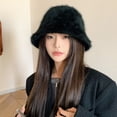 thumbnail image 3 of SikaFu Autumn And Winter Version Of Rabbit Mao Fisherman Hat Make A Small Hairy Hair, Wild Cold, Keep Warm, Cover The Pot, The Pot Plush Bucket Hat, 3 of 9