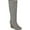 Grey, variant on Journee Womens Langly Wedge Knee High Boots