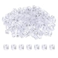 thumbnail image 1 of Uxcell 300-Pack Marcadores de Perchas para Ropa, Clips de Tamaño XL de Plástico Codificados por Color para Prendas que se Ajustan a Varillas de 3mm-5mm [Transparente], 1 of 6