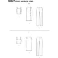 thumbnail image 2 of New Look Sewing Pattern N6627 Misses Top, Skirt, and Pants, Various, White, 2 of 4
