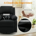 thumbnail image 4 of YSICK Small Swivel Rocker Recliner Chair for Small Spaces Linen for Living Room,Black, 4 of 6
