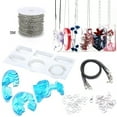 thumbnail image 1 of 4PCS Jewelry Making Mold Creative DIY Resin Casting Mold with Jewelry Findings, 1 of 10