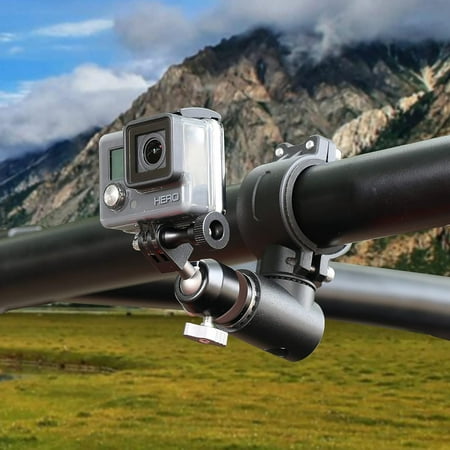 Image of UTV ATV Camera Mount Compatible with GoPro for 1.75 -2 Roll Bar Aluminum 360° Rotation Action Camera Holder